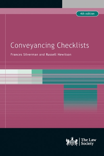 Паперова книга «Conveyancing Checklists», автор Френсіс Сільверман - фото №1