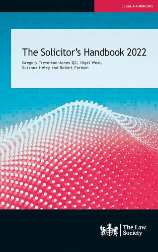 Паперова книга «The Solicitor's Handbook 2022», авторів Грегорі Тревертон-Джонс, Роберт Форман, Сюзанна Хелі - фото №1
