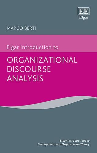 Паперова книга «Elgar Introduction to Organizational Discourse Analysis», автор Марко Берті - фото №1