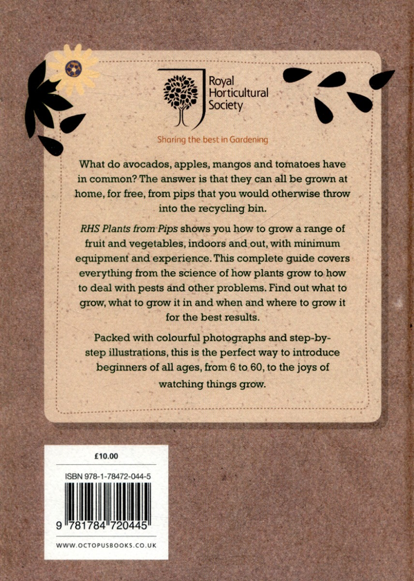 Бумажная книга «RHS Plants from Pips», автор Холли Фаррелл - фото №1