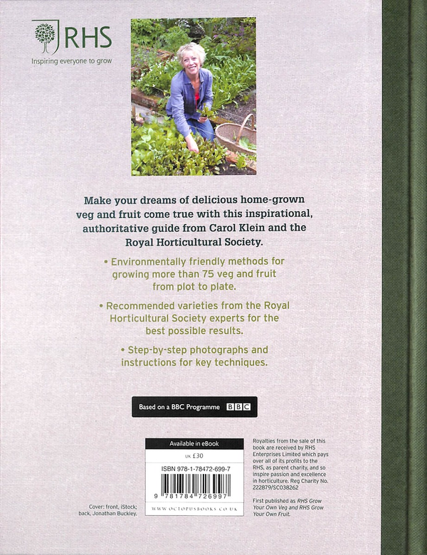 Бумажная книга «RHS Grow Your Own Veg & Fruit Bible», автор Кэрол Клайн - фото №1