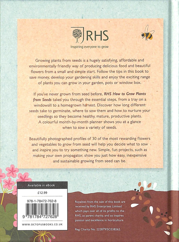 Бумажная книга «RHS How to Grow Plants from Seeds», авторов Софи Коллинз, Мелисса Меббит - фото №1