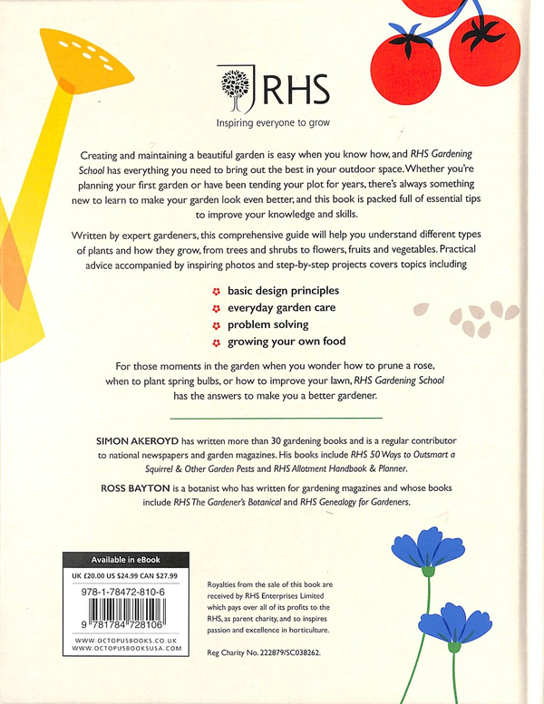 Паперова книга «RHS Gardening School», авторів Саймон Акеройд, Росс Бейтон - фото №1