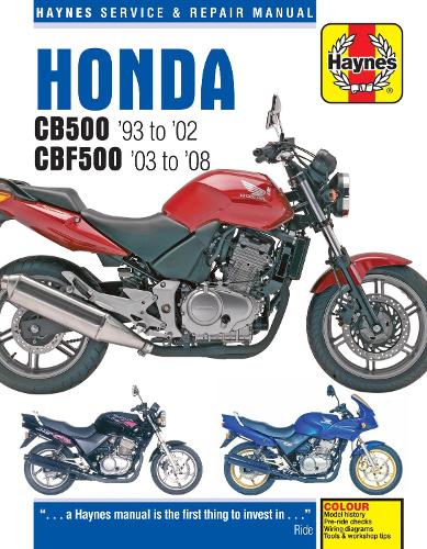 Паперова книга «Honda CB500 & CBF500 (93 - 08)», автор Haynes Publishing - фото №1