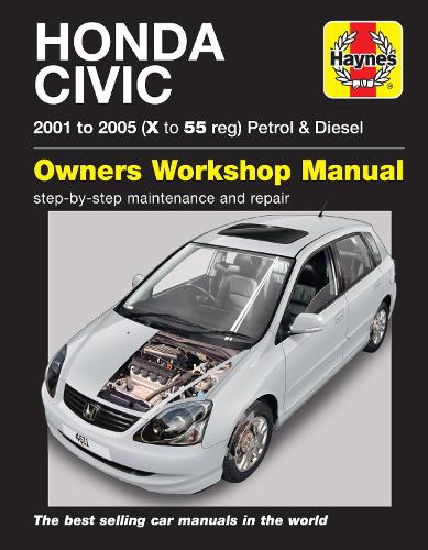 Бумажная книга «Honda Civic Petrol & Diesel (01 - 05) Haynes Repair Manual», автор Haynes Publishing - фото №1