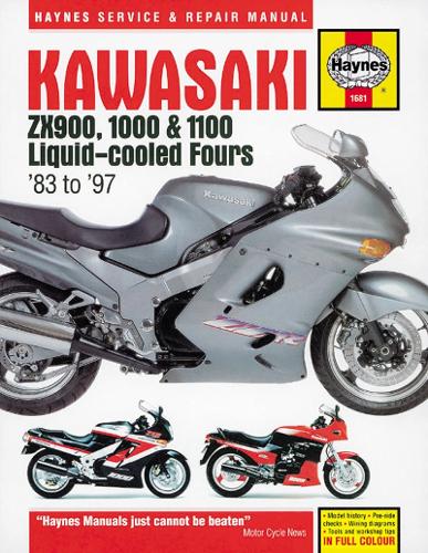 Паперова книга «Kawasaki ZX900, 1000 & 1100 Liquid-Cooled Fours», автор Haynes Publishing - фото №1