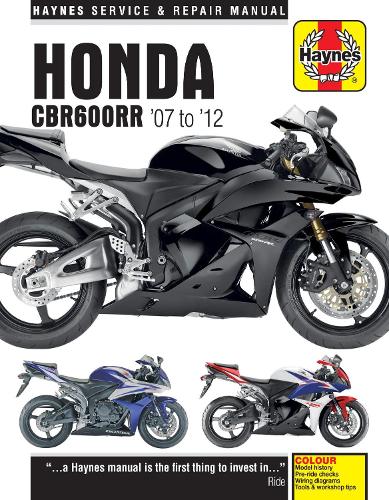 Паперова книга «Honda CBR600RR (07 - 12)», автор Haynes Publishing - фото №1