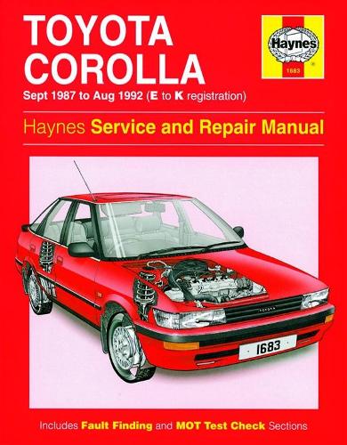 Бумажная книга «Toyota Corolla Service And Repair Manual: 87-92», автор Haynes Publishing - фото №1