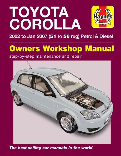 Паперова книга «Toyota Corolla (02 - Jan 07) 51 to 56», автор Haynes Publishing - фото №1
