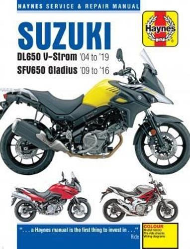 Паперова книга «Suzuki DL650 V-Strom & SFV650 Gladius (04 - 19): 2004 to 2019», автор Haynes Publishing - фото №1