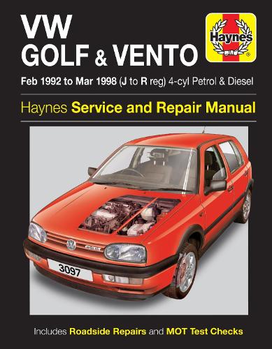 Бумажная книга «VW Golf & Vento Petrol & Diesel (Feb 92 - Mar 98)», автор Haynes Publishing - фото №1