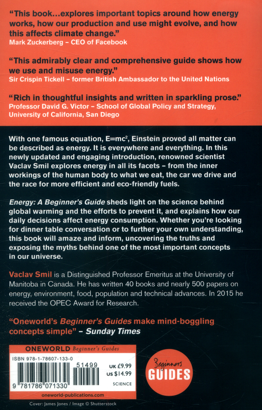 Бумажная книга «Energy», автор Вацлав Смил - фото №1