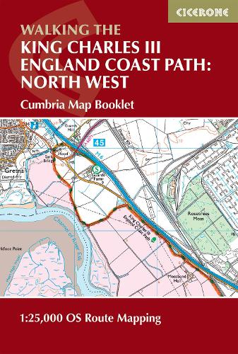 Бумажная книга «Walking the King Charles III England Coast Path: North West - Cumbria Map Booklet: 1:25,000 OS Route Map Booklet», автор Эндж Харкер - фото №1