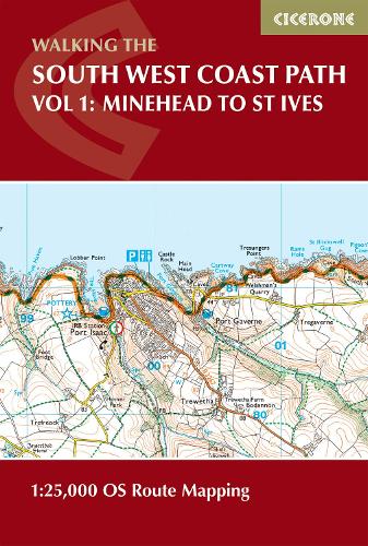 Бумажная книга «South West Coast Path Map Booklet - Vol 1: Minehead to St Ives: 1:25,000 OS Route Mapping», автор Пэдди Диллон - фото №1