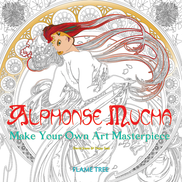 Бумажная книга «Alphonse Mucha (Art Colouring Book): Make Your Own Art Masterpiece» - фото №1