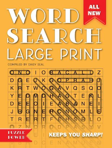 Паперова книга «Word Search Large Print (Orange): Word Play Twists and Challenges», автор Дейзі Сіл - фото №1