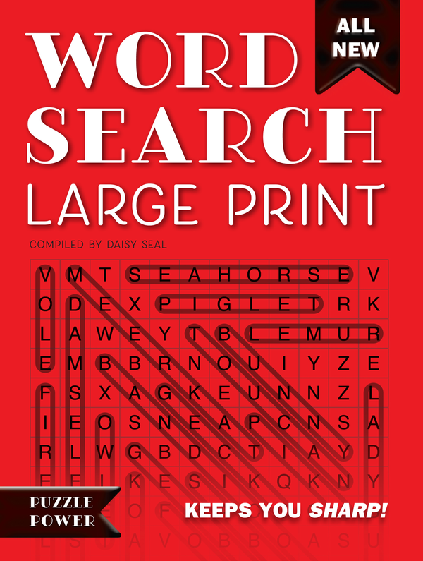 Бумажная книга «Word Search Large Print (Red): Word Play Twists and Challenges», автор Дэйзи Сил - фото №1