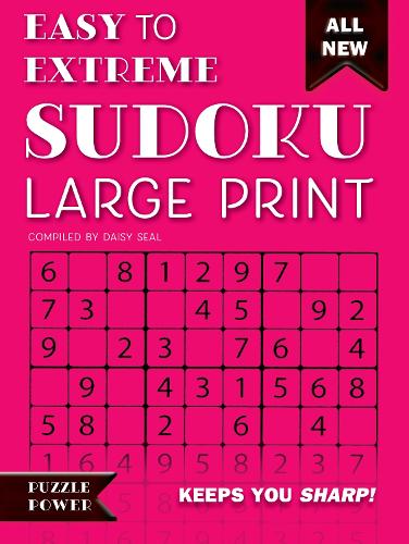 Бумажная книга «Easy to Extreme Sudoku Large Print (Pink): Keeps You Sharp», автор Дэйзи Сил - фото №1