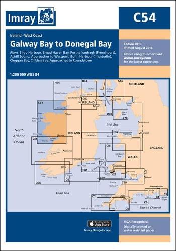 Паперова книга «Imray Chart C54: Galway Bay to Donegal Bay», автор Імрей Імрей - фото №1