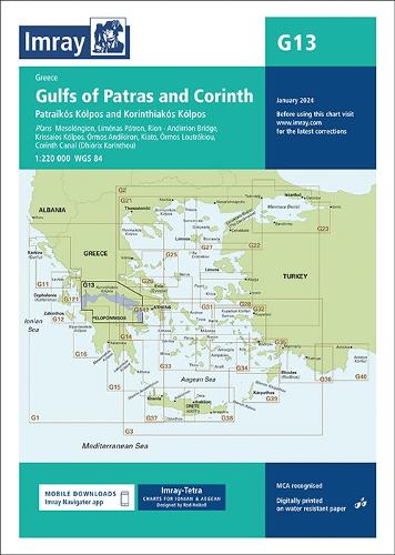 Бумажная книга «G13 Gulfs of Patras and Corinth: Patraikos Kolpos and Korinthiakos Kolpos», автор Имрей Имрей - фото №1