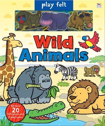 Бумажная книга «Play Felt Wild Animals - Activity Book», автор Окли Грэм - фото №1