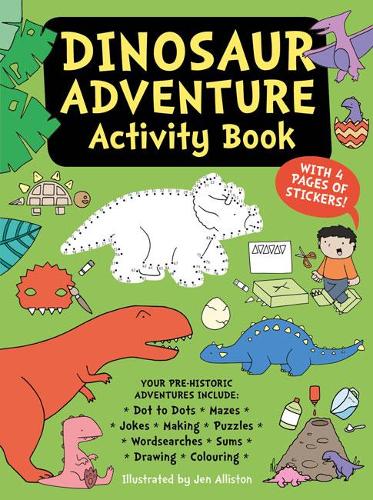 [object Object] «Dinosaur Adventure Activity Book», автор Джен Аллистон - фото №1