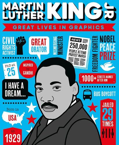 Бумажная книга «Great Lives in Graphics: Martin Luther King», автор Books Button - фото №1