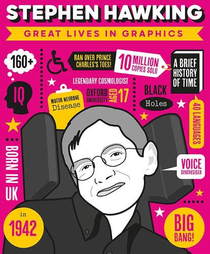 Бумажная книга «Great Lives in Graphics: Stephen Hawking», автор Books Button - фото №1