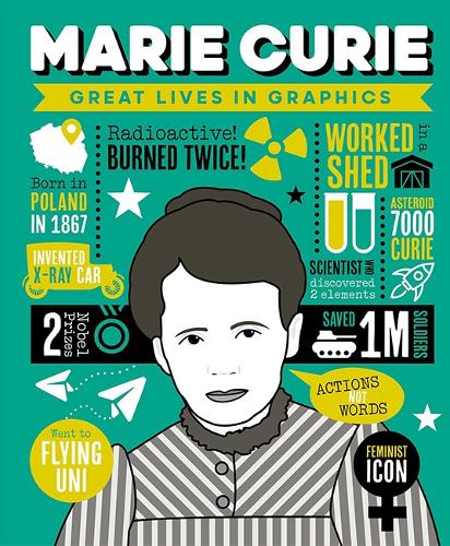 Бумажная книга «Great Lives in Graphics: Marie Curie», автор Button Books - фото №1