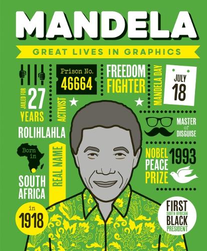 Бумажная книга «Great Lives in Graphics: Mandela», автор Button Books - фото №1