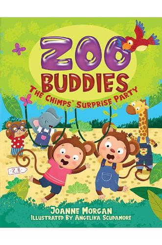 Паперова книга «Zoo Buddies: The Chimps' Surprise Party», автор Джоанн Морган - фото №1