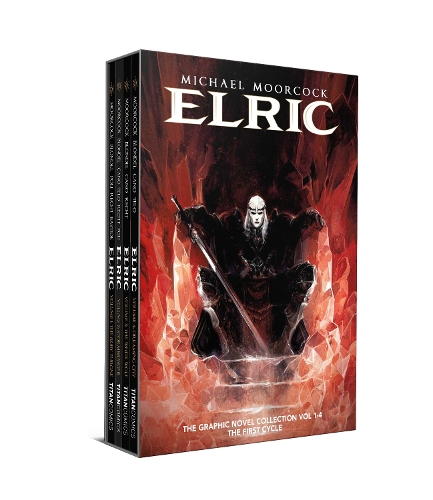Бумажная книга «Michael Moorcock's Elric 1-4 Boxed Set», автор Жюльен Блондель - фото №1