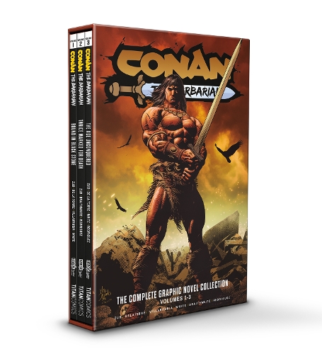 Паперова книга «Conan the Barbarian 1-3 Slipcase Set», авторів Даг Брейтуейт, Джим Зуб, Роберт Де Ла Торре - фото №1
