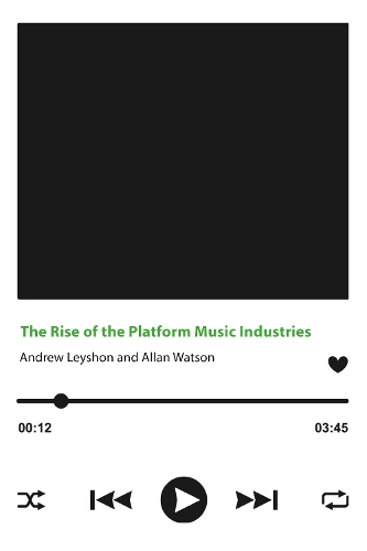 Паперова книга «The Rise of the Platform Music Industries», автор Ендрю Лейшон - фото №1