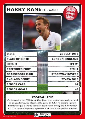 Бумажная книга «England Football Superstars Poster Set», автор Badger Learning - фото №1