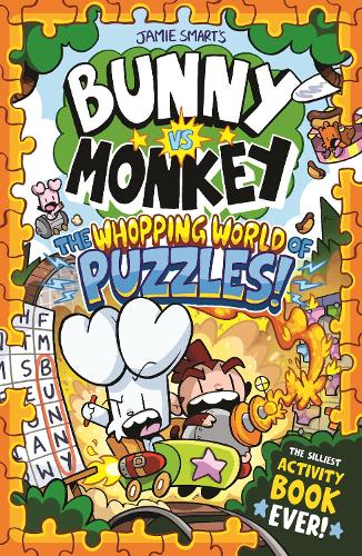 Бумажная книга «Bunny vs Monkey: The Whopping World of Puzzles (a Phoenix Comic Book, from the million-selling Jamie Smart, Illustrator of the Year)», автор Джейми Смарт - фото №1