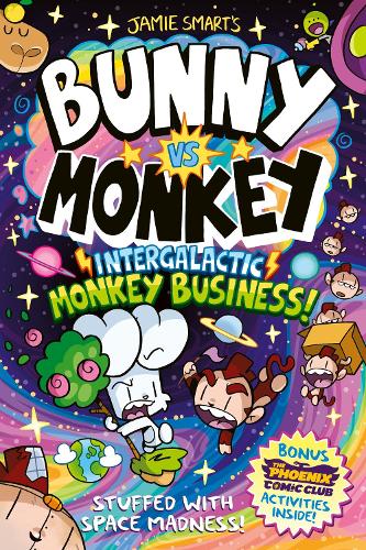 Паперова книга «Bunny vs Monkey: Intergalactic Monkey Business! (a Phoenix Comic Book): Winner of the British Book Award for Best Graphic Novel», автор Джеймі Смарт - фото №1