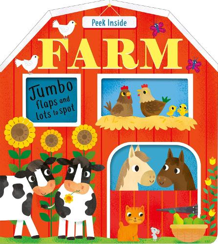 Паперова книга «Peek Inside: Farm», автор Беккі Девіс - фото №1