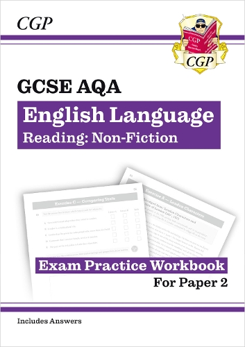 Бумажная книга «GCSE English Language AQA Reading Non-Fiction Exam Practice Workbook (Paper 2) - inc. Answers», автор CGP Books - фото №1