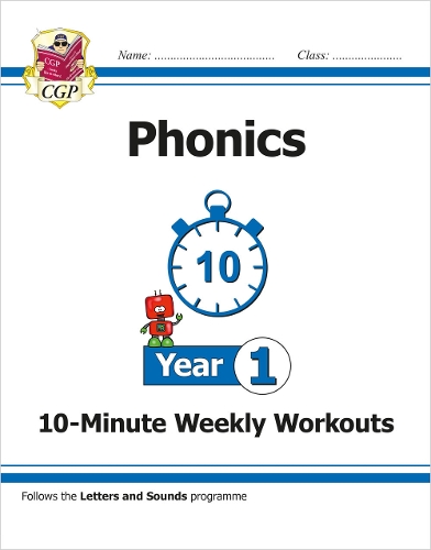 Бумажная книга «KS1 Year 1 English Phonics 10-Minute Weekly Workouts», автор CGP Books - фото №1