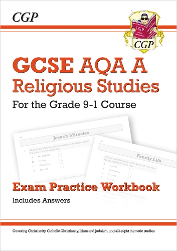 Бумажная книга «GCSE Religious Studies: AQA A Exam Practice Workbook (includes Answers)», автор CGP Books - фото №1