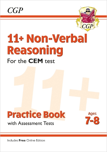 Бумажная книга «11+ CEM Non-Verbal Reasoning Practice Book & Assessment Tests - Ages 7-8 (with Online Edition)», автор CGP Books - фото №1