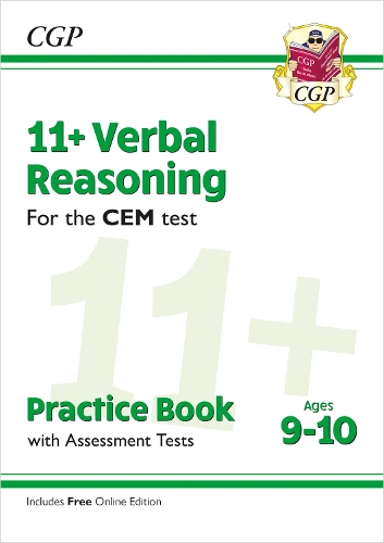 Бумажная книга «11+ CEM Verbal Reasoning Practice Book & Assessment Tests - Ages 9-10 (with Online Edition)», автор CGP Books - фото №1