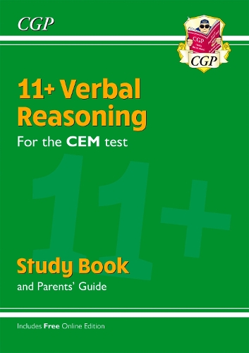 Бумажная книга «11+ CEM Verbal Reasoning Study Book (with Parents’ Guide & Online Edition): for the 2025 exams», автор CGP Books - фото №1