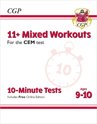 [object Object] «11+ CEM 10-Minute Tests: Mixed Workouts - Ages 9-10 (with Online Edition)», автор CGP Books - фото №1
