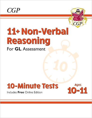 Паперова книга «11+ GL 10-Minute Tests: Non-Verbal Reasoning - Ages 10-11 Book 1 (with Online Edition): for the 2025 exams», автор CGP Books - фото №1