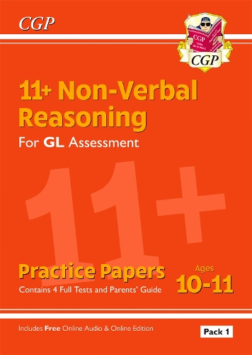 Бумажная книга «11+ GL Non-Verbal Reasoning Practice Papers: Ages 10-11 Pack 1 (inc Parents' Guide & Online Ed): for the 2025 exams», автор CGP Books - фото №1