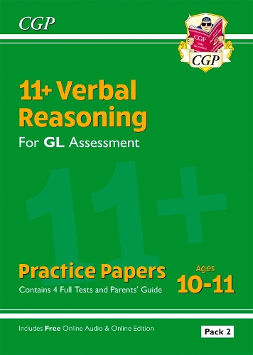 [object Object] «11+ GL Verbal Reasoning Practice Papers: Ages 10-11 - Pack 2 (with Parents' Guide & Online Ed): for the 2025 exams», автор CGP Books - фото №1