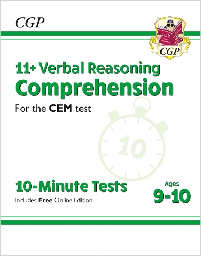 [object Object] «11+ CEM 10-Minute Tests: Comprehension - Ages 9-10 (with Online Edition)», автор CGP Books - фото №1