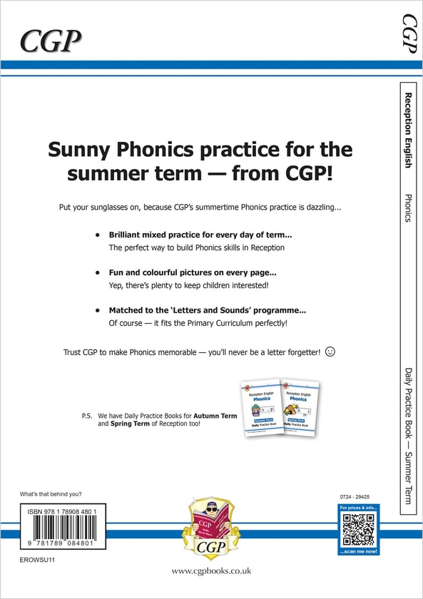 Paper book «Reception Phonics Daily Practice Book: Summer Term», author CGP Books / CGP Books /  - фото №1